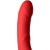 901408-9/ Безремневой страпон Black&Red by TOYFA с вибрацией, влагостойкий, силикон, красный, 35 см